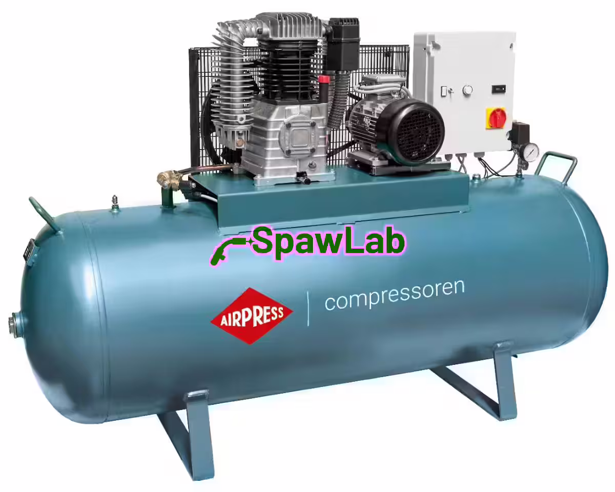 Airpress Twin-piston compressor K 500-700S 14 bar 5.5 HP/4 kW 400V 450 l/min 500 l - star-delta connection