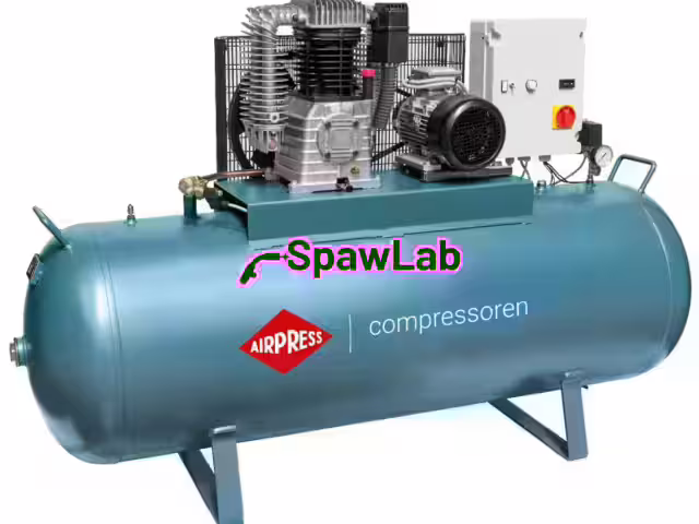 Airpress Twin-piston compressor K 500-700S 14 bar 5.5 HP/4 kW 400V 450 l/min 500 l - star-delta connection