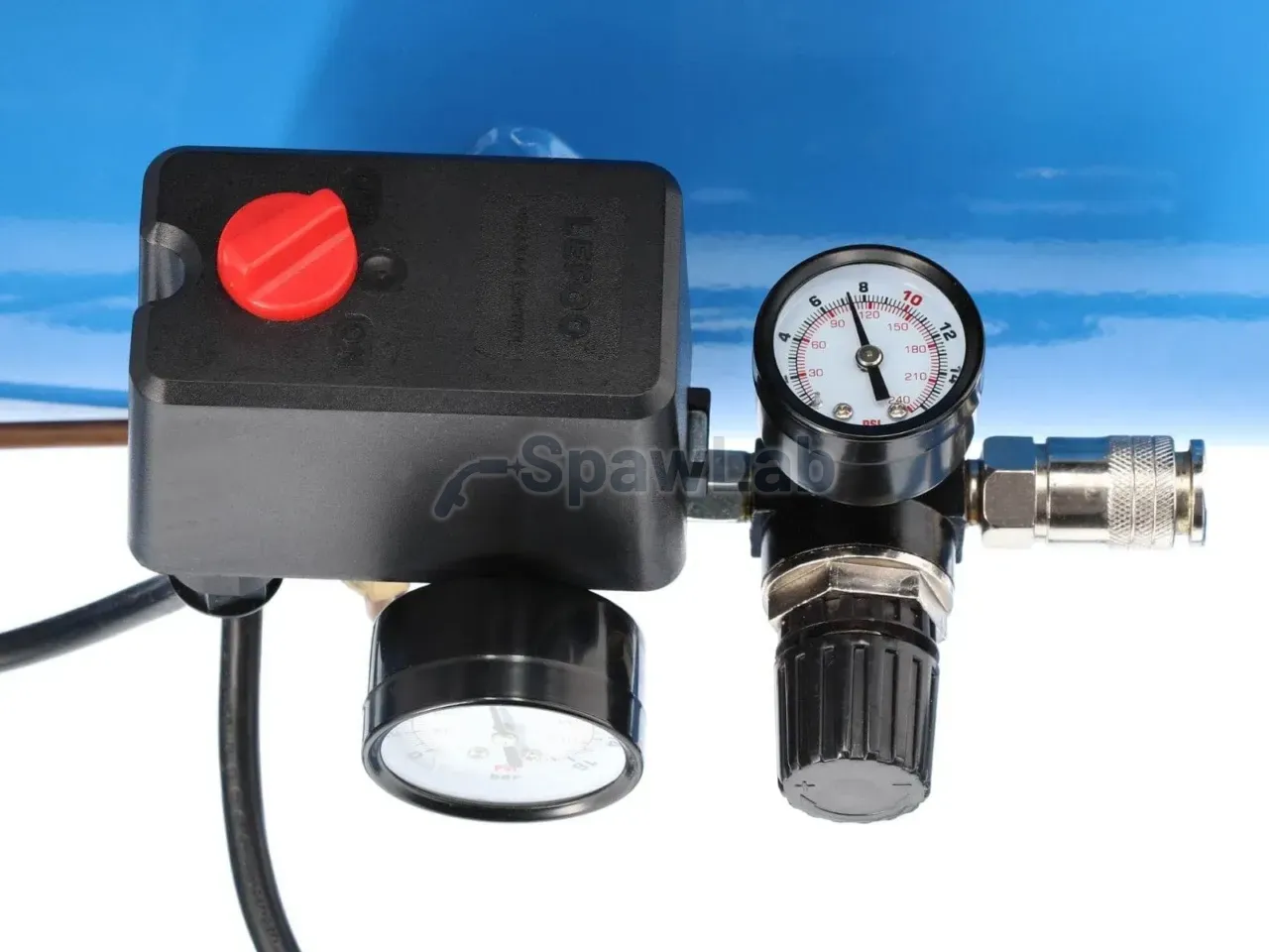 Airpress Compressor LM 25-350 + kit with gun for plastering and hose pneumatic, photo 10