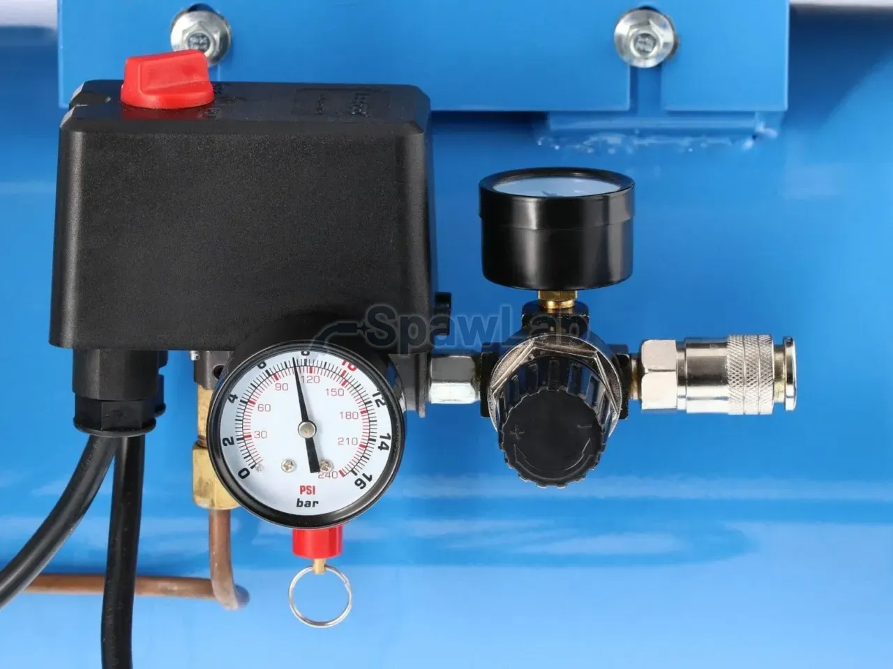 Airpress Compressor LM 25-350 + kit with gun for plastering and hose pneumatic, photo 9