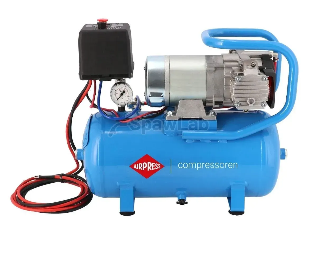 Airpress DC 12-180/15 12V-Kfz-Kompressor 10 bar 0,75 PS/0,55 kW 144 l/min 15 l, ölfrei, Zweikolben