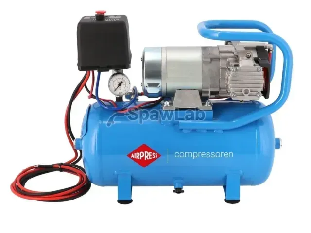 Airpress Kompresor samochodowy 12V DC 12-180/15 10 bar 0.75 KM/0.55 kW 144 l/min 15 l bezolejowy dwutłokowy