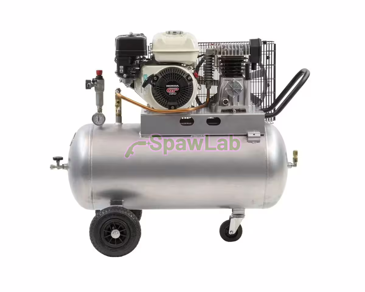 Airpress Petrol twin-piston compressor BM 100/320 (Honda GP160) 10 bar 4.8 HP/3.6 kW 220 l/min 100 l