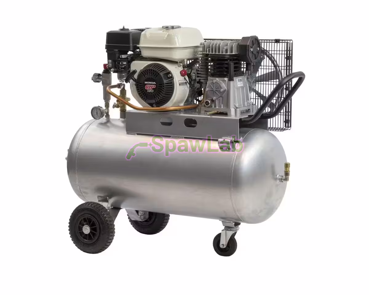 Airpress Petrol twin-piston compressor BM 100/320 (Honda GP160) 10 bar 4.8 HP/3.6 kW 220 l/min 100 l, photo 2