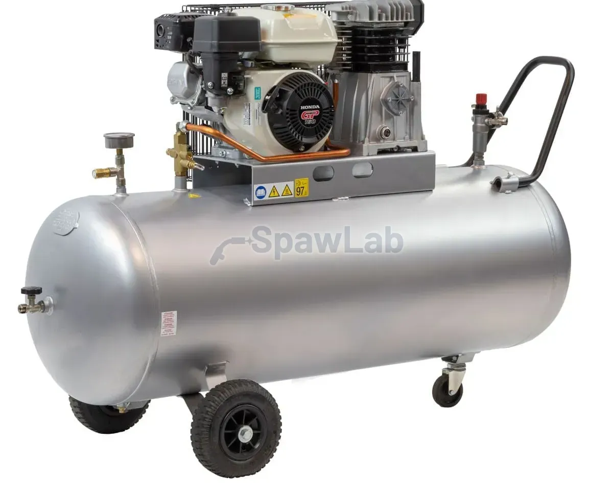 Airpress BM 200-410 petrol twin-piston compressor (Honda GP160) 10 bar 4.8 HP/3.6 kW 247 l/min 200 l, photo 2