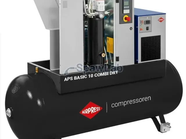 Airpress APS 10 Basic Combi Dry Schraubenkompressor 10 bar 10 PS/7,5 kW 996 l/min 500 l