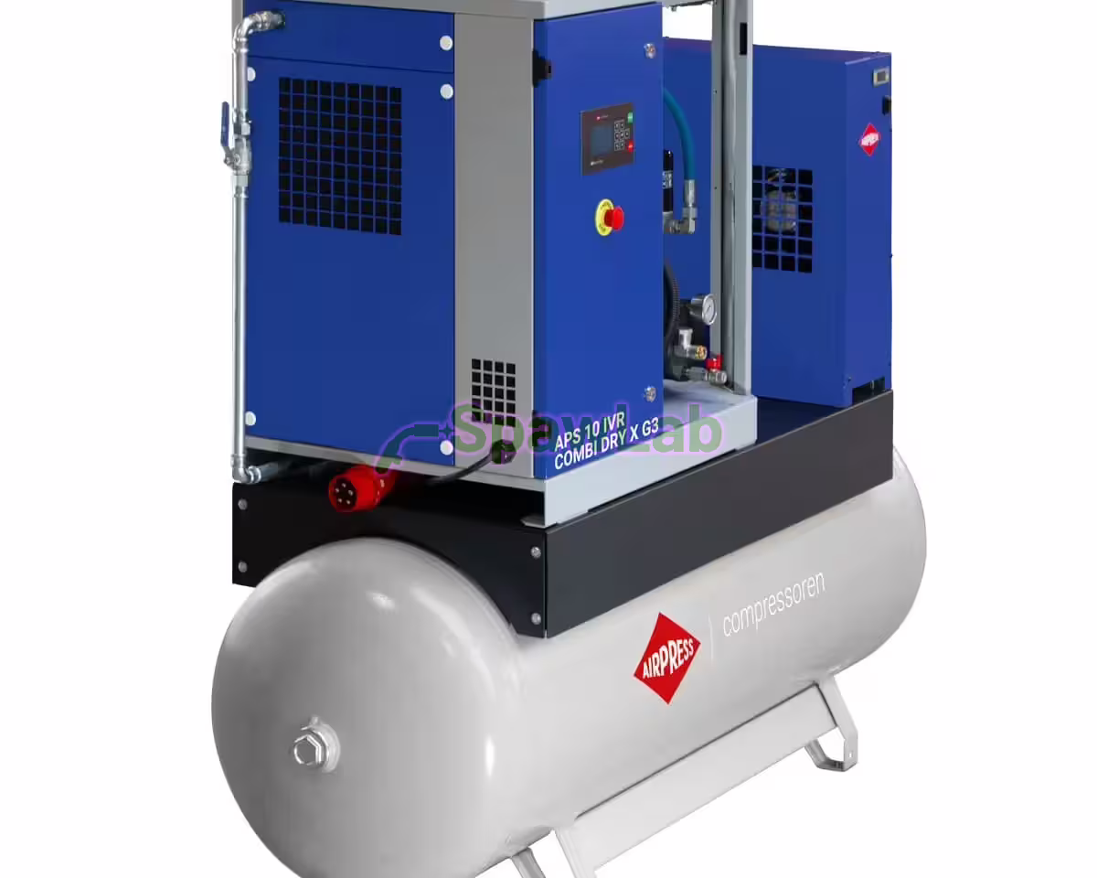 Airpress APS 10 IVR Combi Dry X G3 screw compressor 10 bar 10 HP/7.5 kW 328 - 1081 l/min 500 l