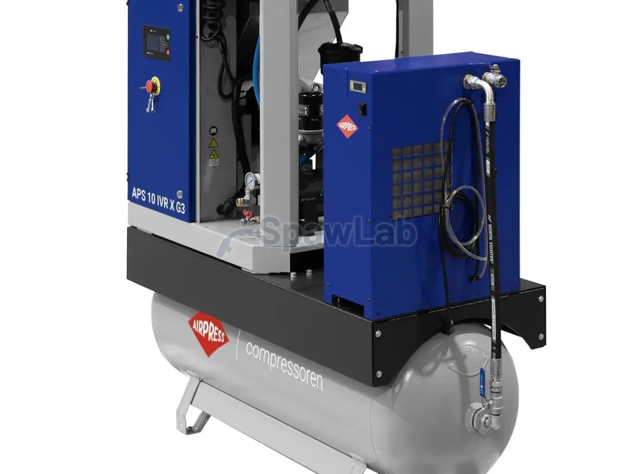 Airpress APS 10 IVR Combi Dry X G3 screw compressor 10 bar 10 HP/7.5 kW 328-1081 l/min 270 l, photo 5