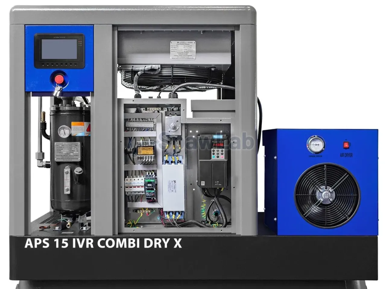 Airpress Schraubenkompressor APS 15 IVR Combi Dry X 10 bar 15 PS/11 kW 380-1500 l/min 500 l, Bild 4