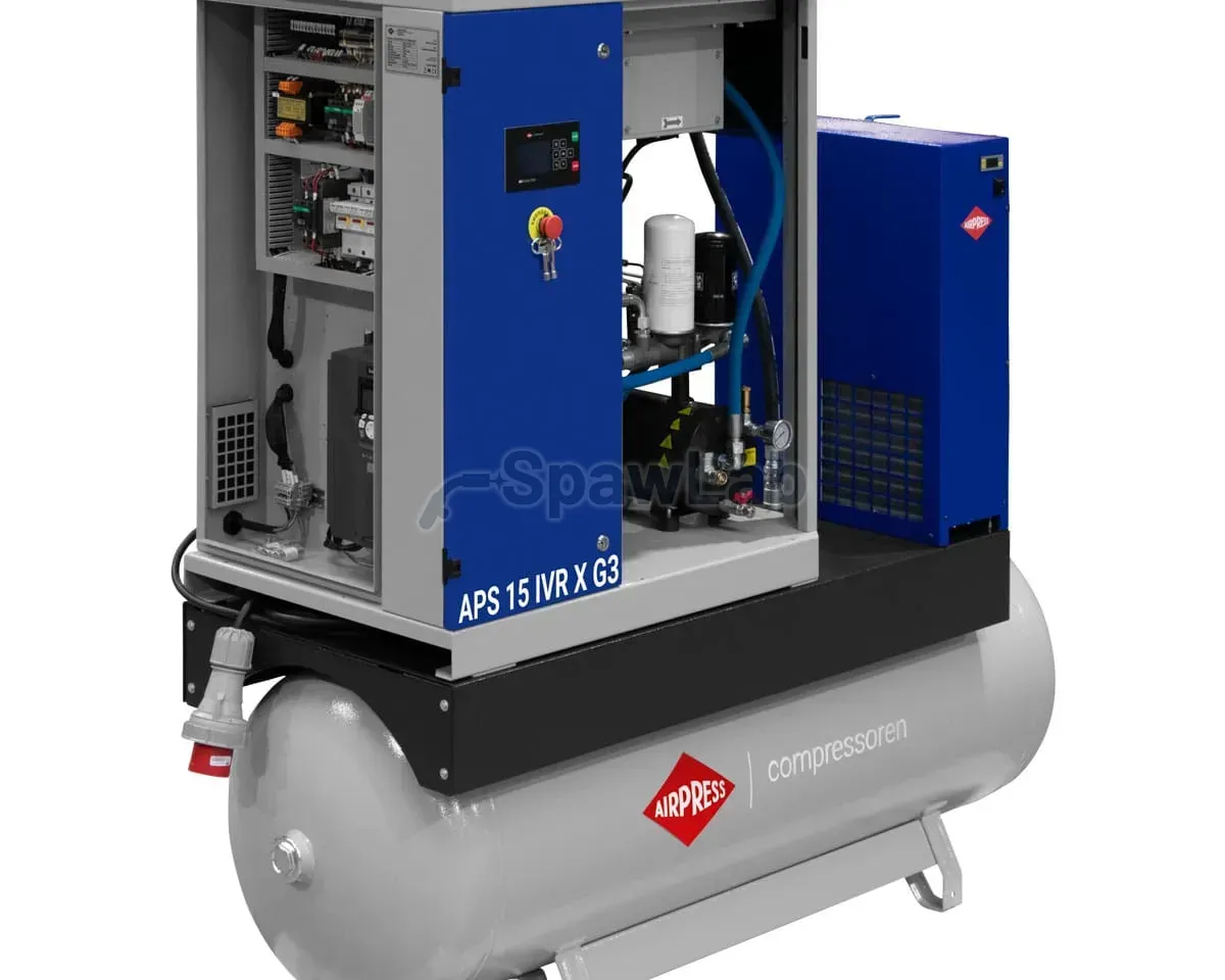 Airpress APS 15 IVR X G3 Combi Dry screw compressor 10 bar 15 HP/11 kW 544-1579 l/min 500 l