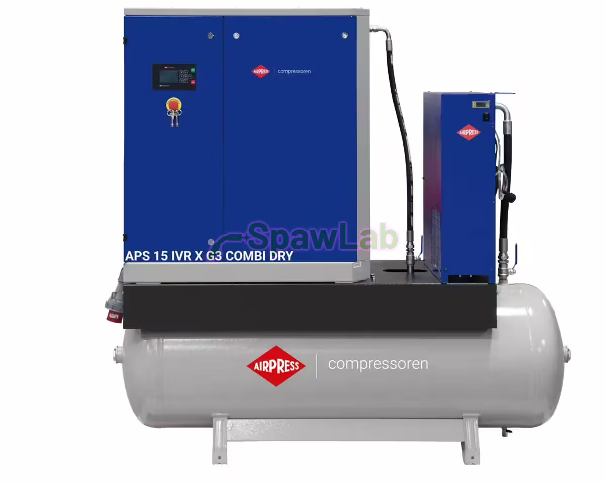 Airpress APS 15 IVR X G3 Combi Dry screw compressor 10 bar 15 HP/11 kW 544-1579 l/min 500 l, photo 2