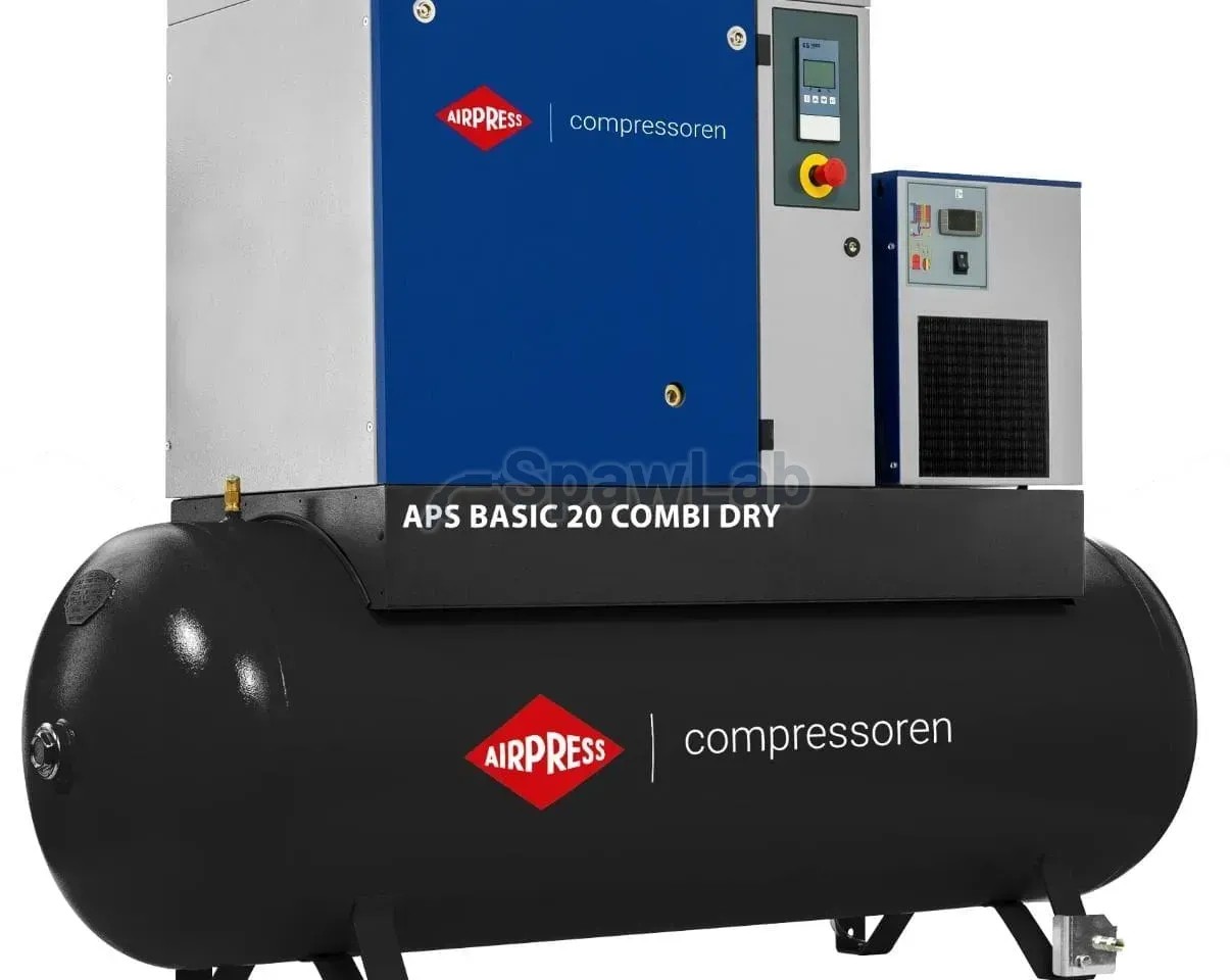 Airpress APS 20 Basic Combi Dry screw compressor 13 bar 20 HP/15 kW 1332 l/min 500 l