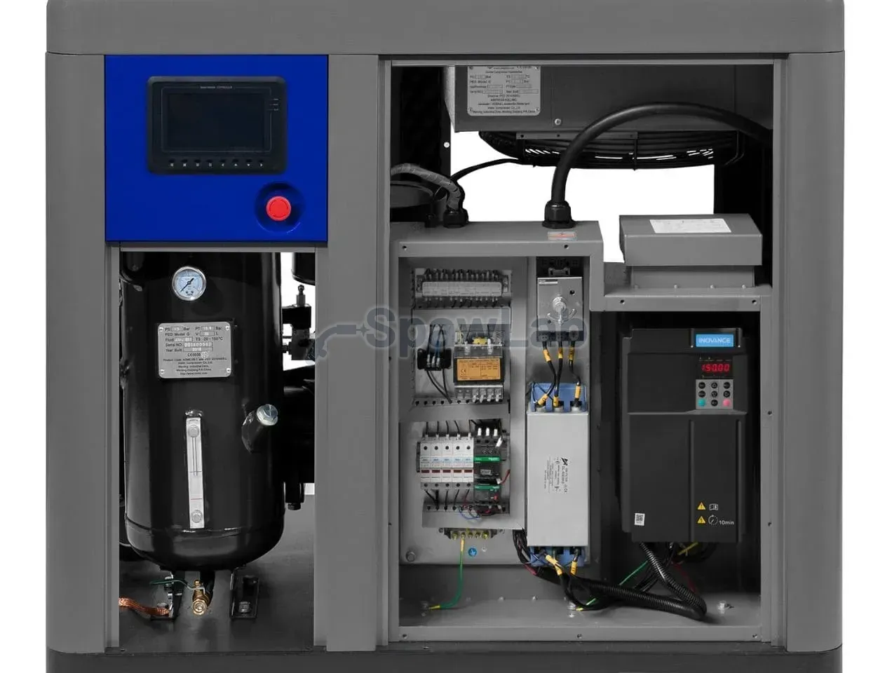 Airpress APS 40 IVR X screw compressor 10 bar 40 HP/30 kW 1050-4500 l/min, photo 5