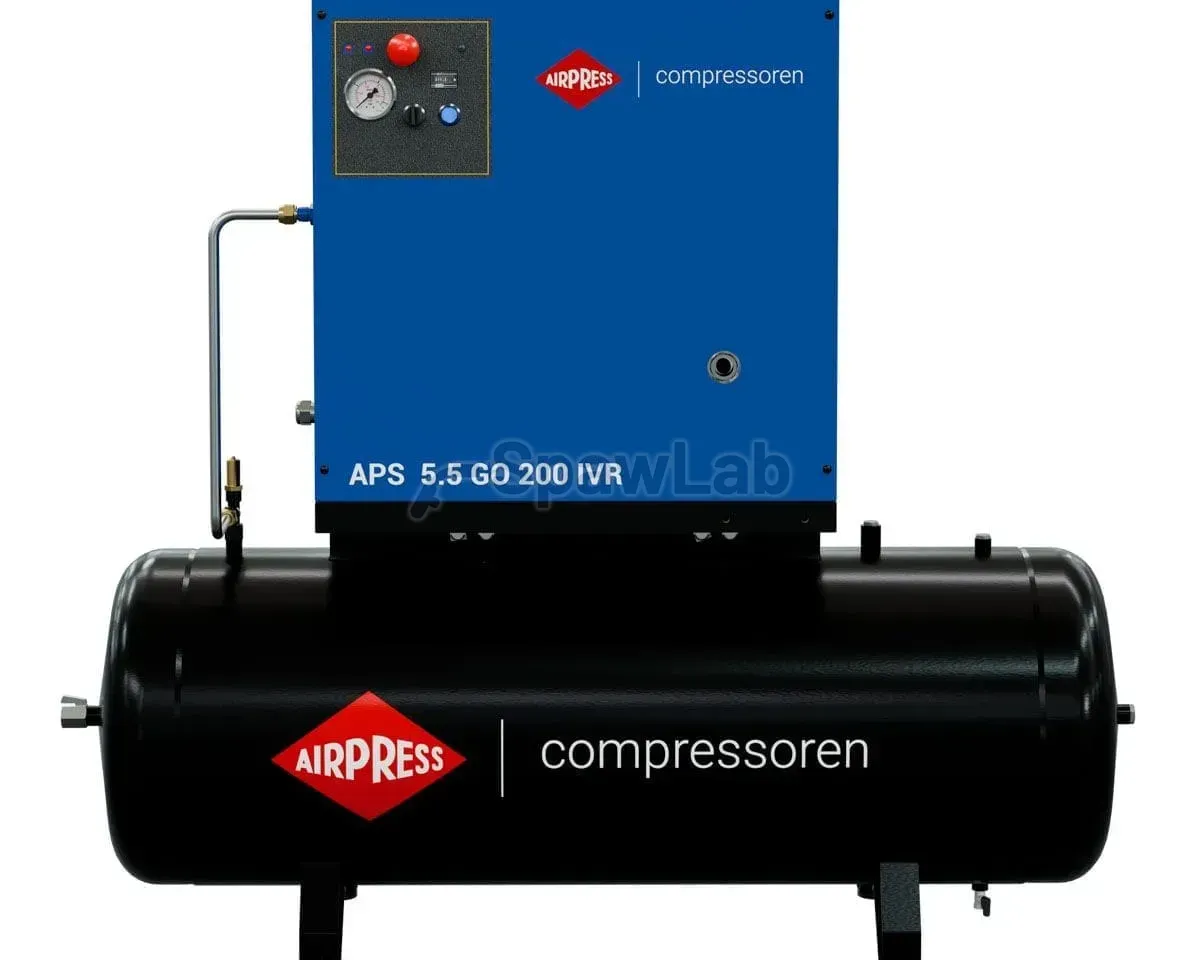 Airpress APS 5.5 GO 200 Combi IVR screw compressor 5.5 HP / 4 kW 10 bar 264-468 l/min 200 l, photo 2