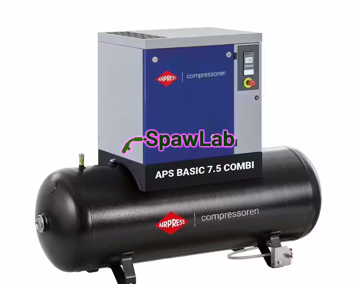 Airpress Schraubenkompressor APS 7.5 Basic Combi 10 bar 7.5 PS/5.5 kW 690 l/min 500 l