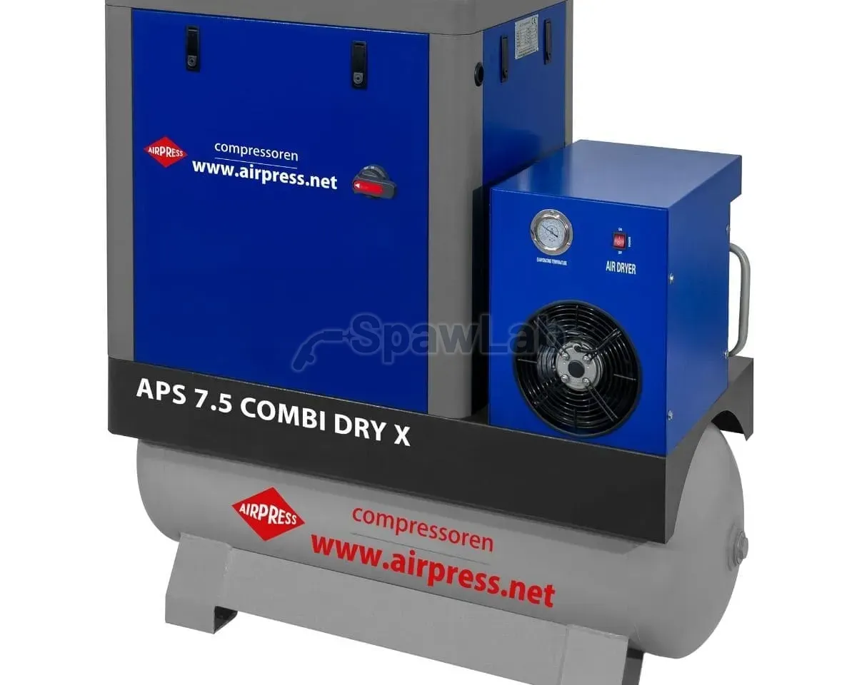 Airpress Kompresor śrubowy APS 7.5 Combi Dry X 10 bar 7.5 KM/5.5 kW 690 l/min 200 l