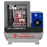 Airpress Kompresor śrubowy APS 7.5 Combi Dry X 10 bar 7.5 KM/5.5 kW 690 l/min 200 l, zdjęcie 10