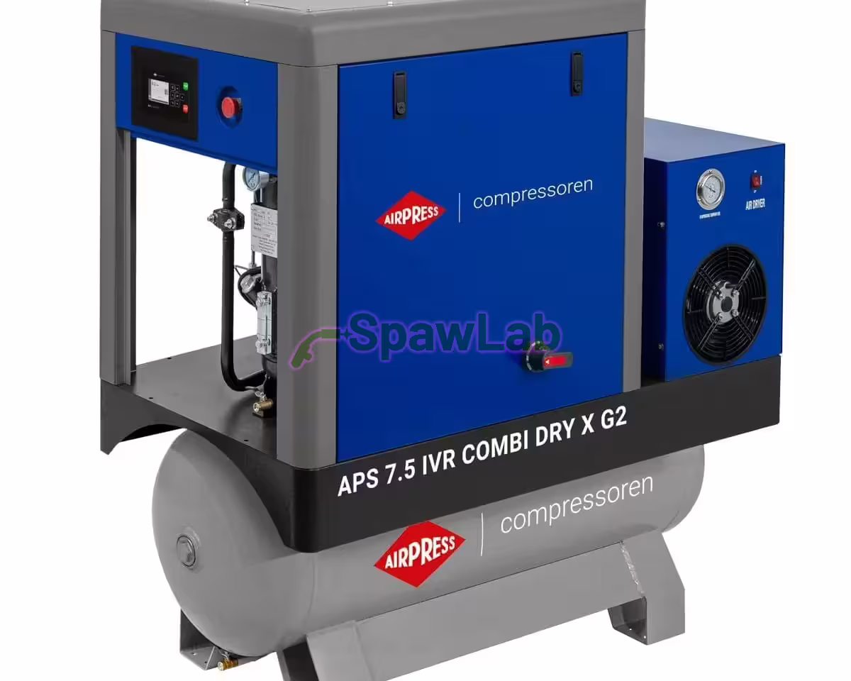 Airpress Kompresor śrubowy APS 7.5 IVR Combi Dry X G2 10 bar 7.5 KM/5.5 kW 290-790 l/min 200 l