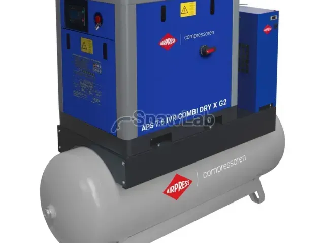 Airpress Kompresor śrubowy APS 7.5 IVR Combi Dry X G2 10 bar 7.5 KM/5.5 kW 290 - 790 l/min 500 l