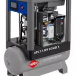Airpress Screw compressor APS 7.5 IVR Combi X 10 bar 7.5 HP/5.5 kW 170-760 l/min 200 l, photo 3