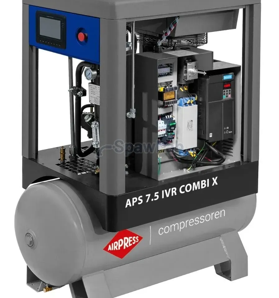 Airpress Kompresor śrubowy APS 7.5 IVR Combi X 10 bar 7.5 KM/5.5 kW 170-760 l/min 200 l, zdjęcie 3
