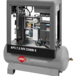 Airpress Kompresor śrubowy APS 7.5 IVR Combi X 10 bar 7.5 KM/5.5 kW 170-760 l/min 200 l, zdjęcie 4