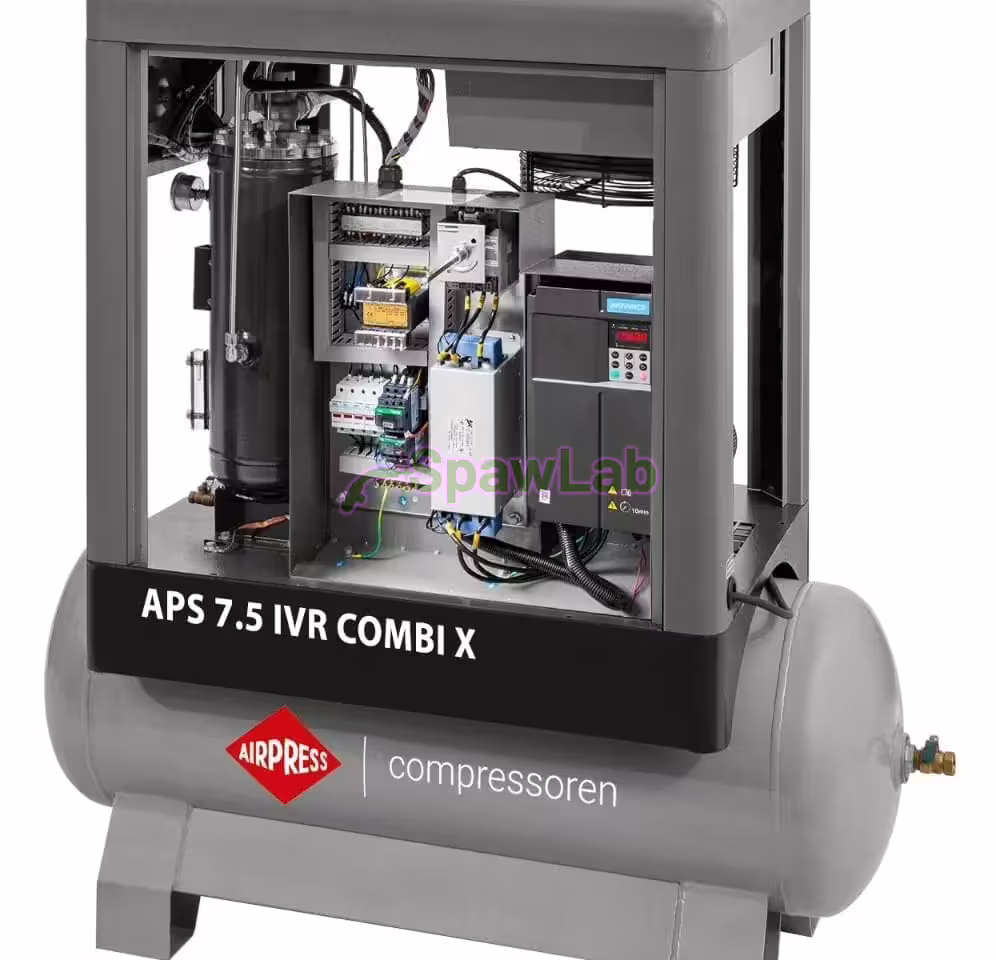 Airpress Screw compressor APS 7.5 IVR Combi X 10 bar 7.5 HP/5.5 kW 170-760 l/min 200 l, photo 4