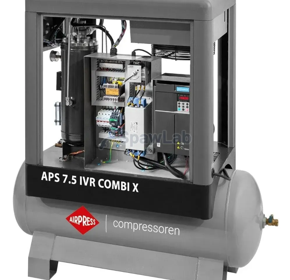 Airpress Kompresor śrubowy APS 7.5 IVR Combi X 10 bar 7.5 KM/5.5 kW 170-760 l/min 200 l, zdjęcie 4
