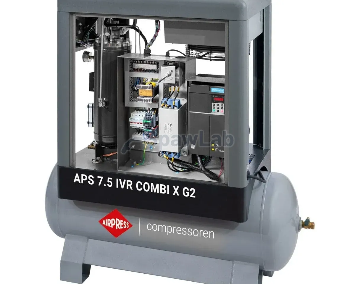 Airpress Kompresor śrubowy APS 7.5 IVR Combi X G2 10 bar 7.5 KM/5.5 kW 290-790 l/min 200 l, zdjęcie 3