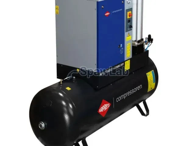 Airpress Kompresor śrubowy APS 7 Basic i-Combi Dry 10 bar 7.5 KM/5.5 kW 780 l/min 500 l z adsorpcyjnym zestawem filtracyjnym OFAG4