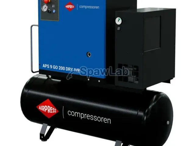 Airpress Kompresor śrubowy APS 9 GO 200 Combi Dry IVR 10 KM / 7.5 kW 10 bar 264-798 l/min 200 l