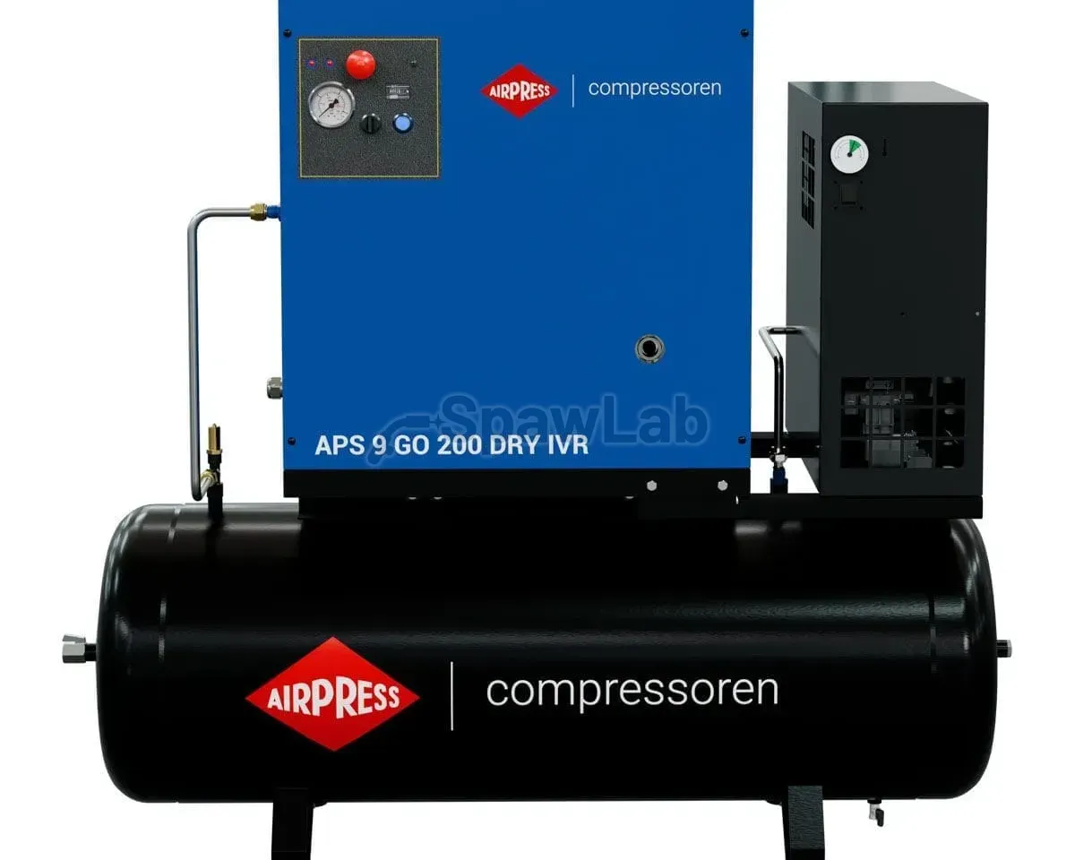 Airpress Schraubenkompressor APS 9 GO 200 Combi Dry IVR 10 PS / 7.5 kW 10 bar 264-798 l/min 200 l, Bild 2