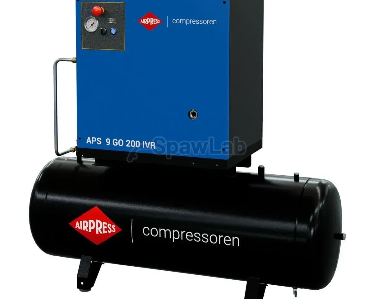 Airpress Schraubenkompressor APS 9 GO 200 Combi IVR 10 PS / 7.5 kW 10 bar 264-798 l/min 200 l