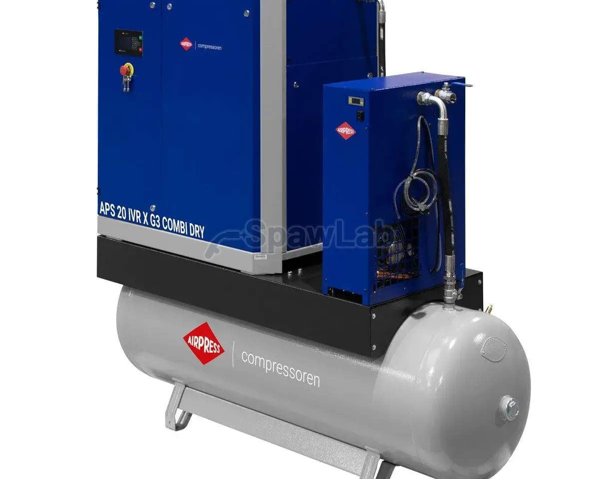 Airpress APS X 20 IVR Combi Dry G3 screw compressor 10 bar 20 HP/15 kW 1100 - 2160 l/min 500 l, photo 2