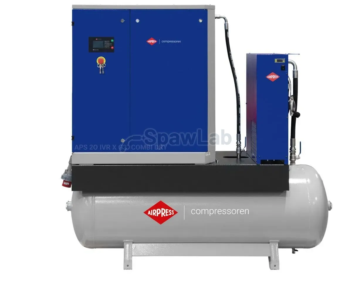 Airpress APS X 20 IVR Combi Dry G3 screw compressor 10 bar 20 HP/15 kW 1100 - 2160 l/min 500 l, photo 8