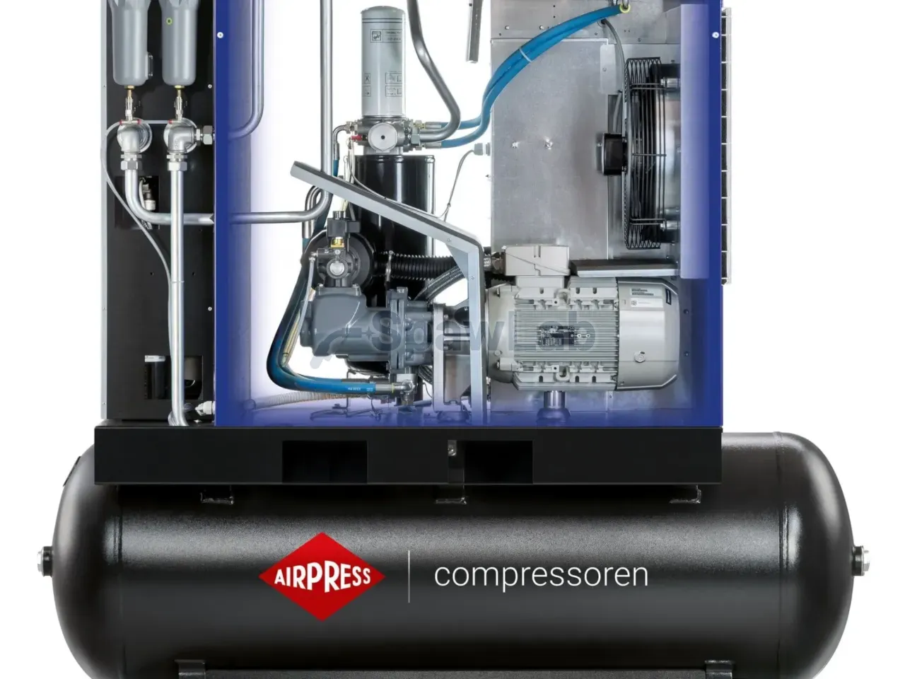 Airpress Kompresor śrubowy EcoPower 30D IVR Combi Dry 13 bar 30 KM/22 kW 822 - 3924 l/min 500 l, zdjęcie 6