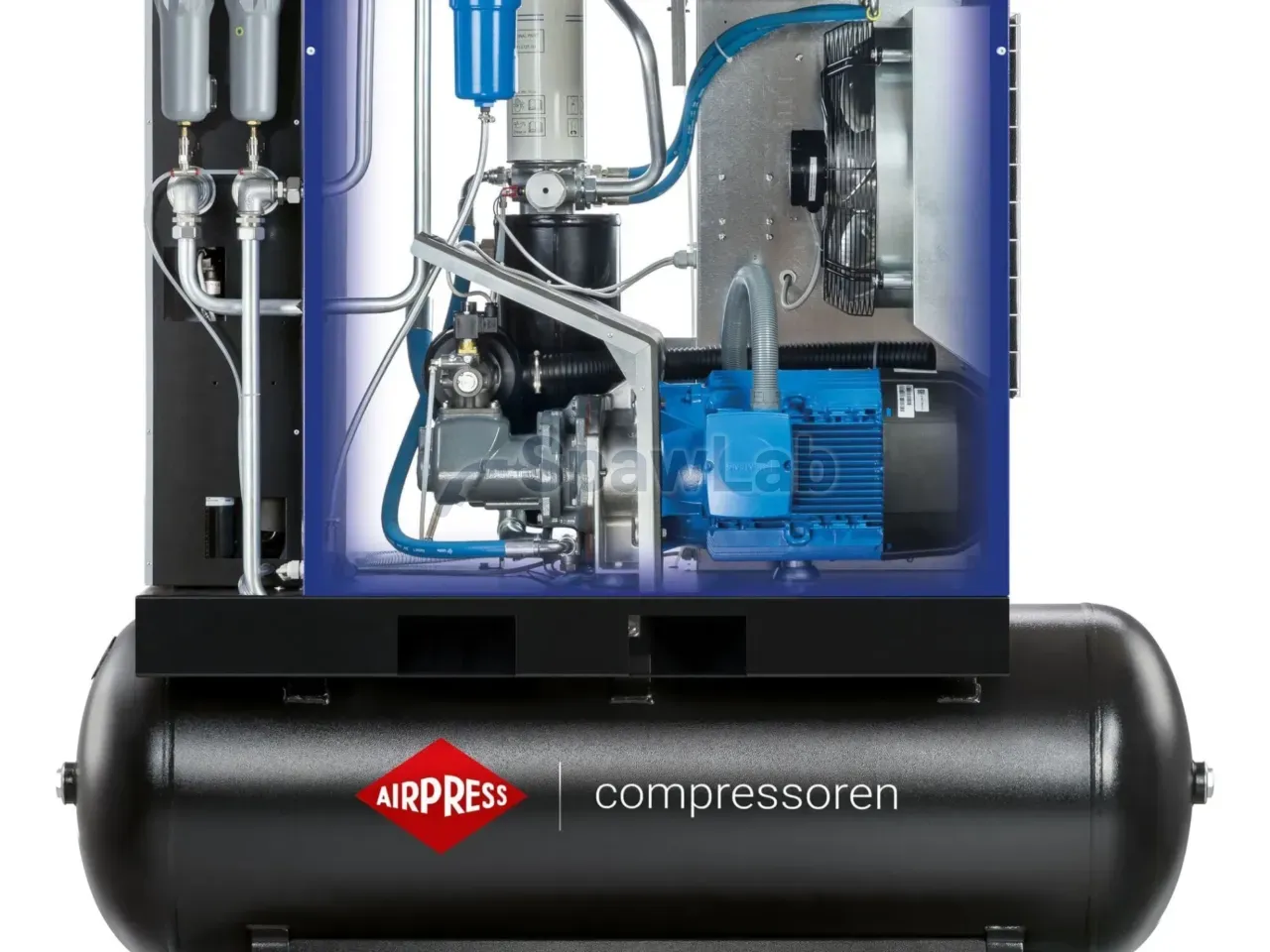 Airpress Kompresor śrubowy EcoPower 35D Combi Dry 10 bar 35 KM/26 kW 3726 l/min 500 l, zdjęcie 4