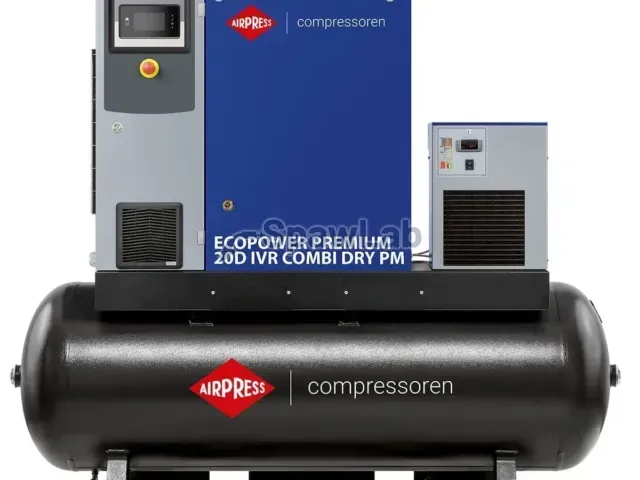 Airpress Screw compressor EcoPower Premium 20D IVR Combi Dry PM 13 bar 20 HP/15 kW 672 - 3000 l/min 500 l