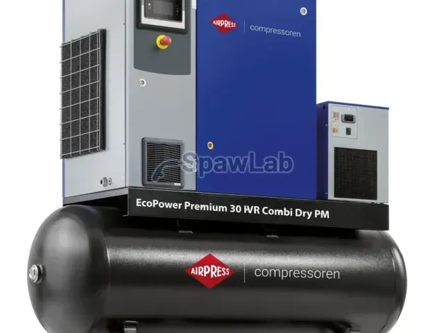 Airpress Screw compressor EcoPower Premium 30D IVR Combi Dry PM 13 bar 30 HP/22 kW 672 - 4026 l/min 500 l