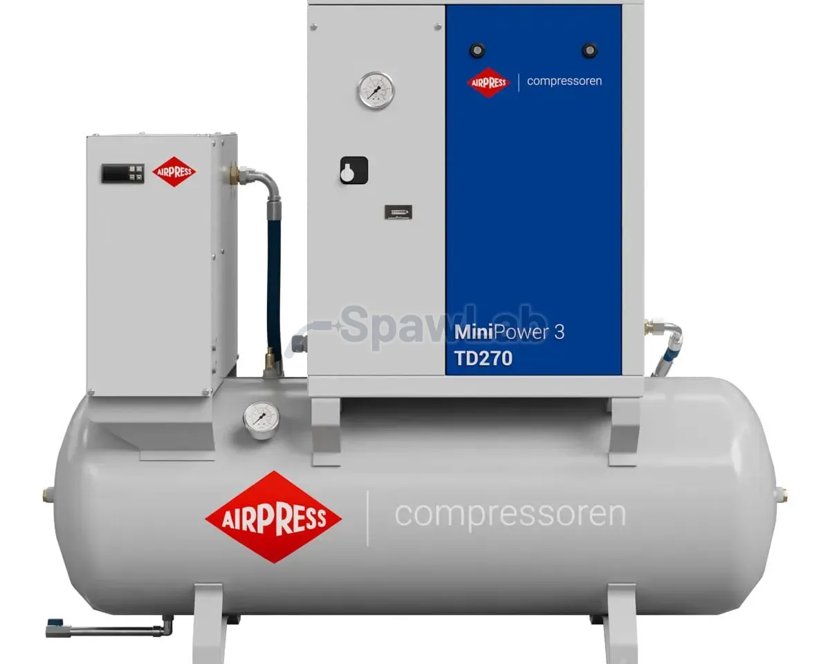 Airpress Kompresor śrubowy MiniPower 3 TD270 | 3.0 KM / 2.2 kW | 325 L/min | 270 L