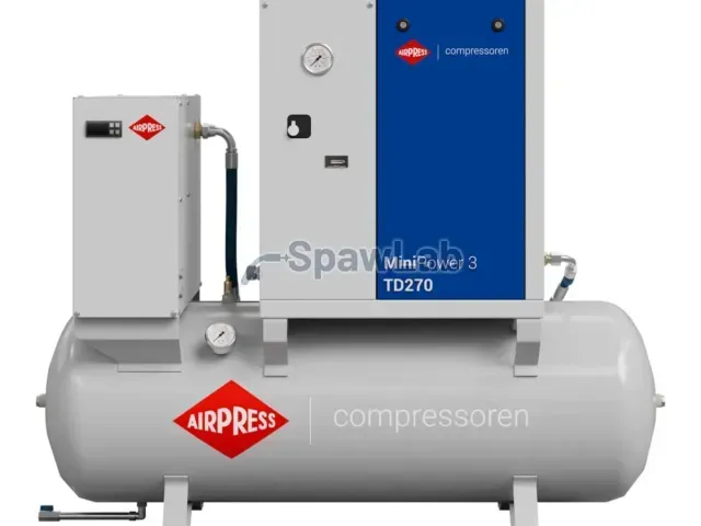 Airpress Screw compressor MiniPower 3 TD270 | 3.0 HP / 2.2 kW | 325 L/min | 270 L