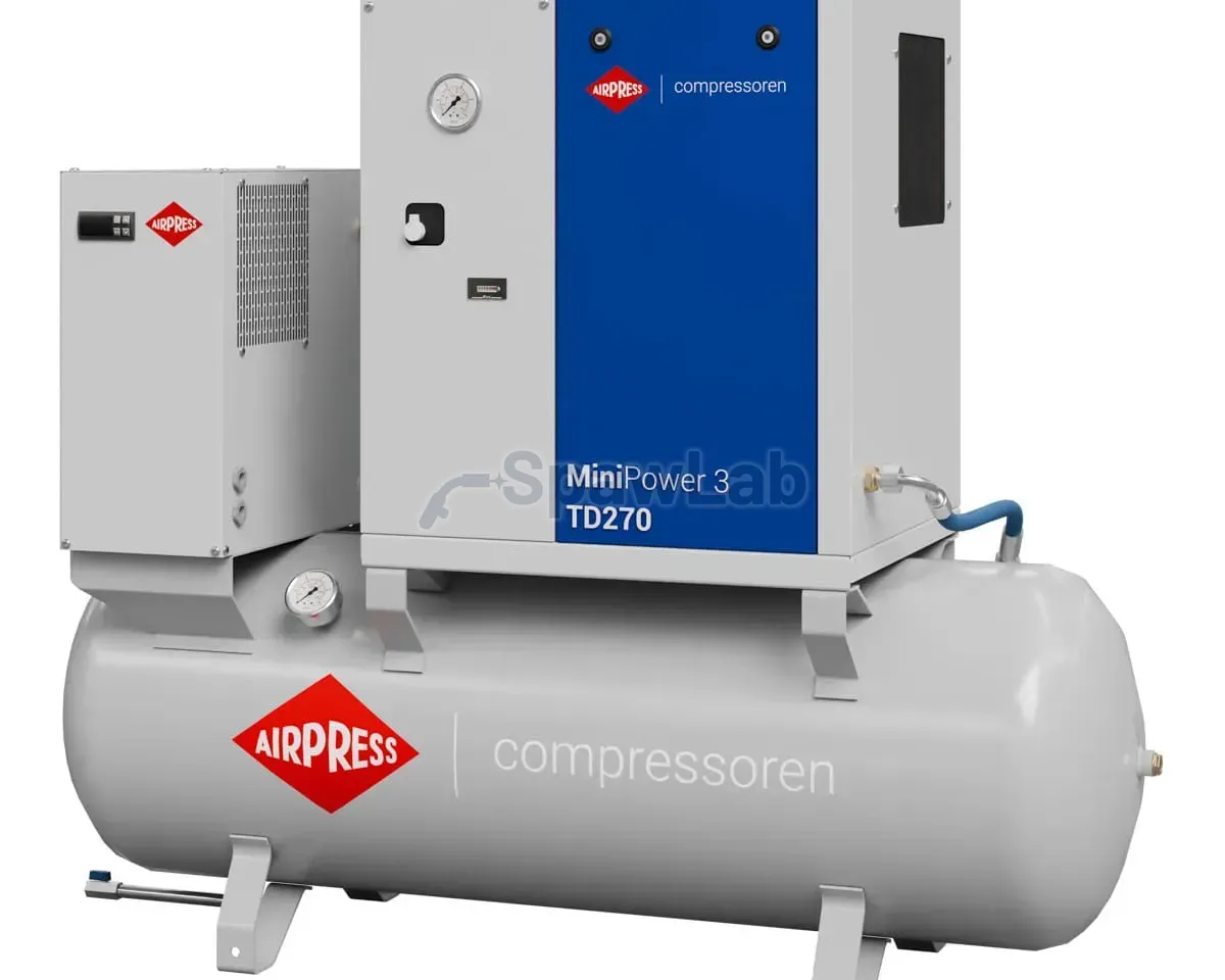 Airpress Kompresor śrubowy MiniPower 3 TD270 | 3.0 KM / 2.2 kW | 325 L/min | 270 L, zdjęcie 2