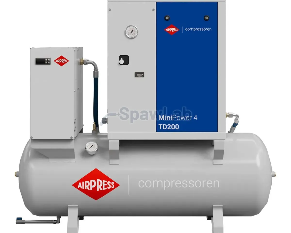 Airpress Screw compressor MiniPower 4 TD200 | 4.0 HP / 3.0 kW | 385 L/min | 200 L