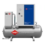 Airpress Kompresor śrubowy MiniPower 4 TDG270 | 4.0 KM / 3.0 kW | 385 L/min | 270 L galwanizowany