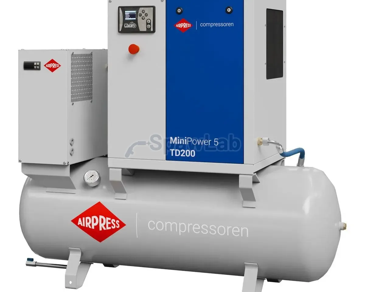 Airpress Schraubenkompressor MiniPower 5 TD200 | 5.5 PS / 4.0 kW | 485 L/min | 200 L, Bild 2