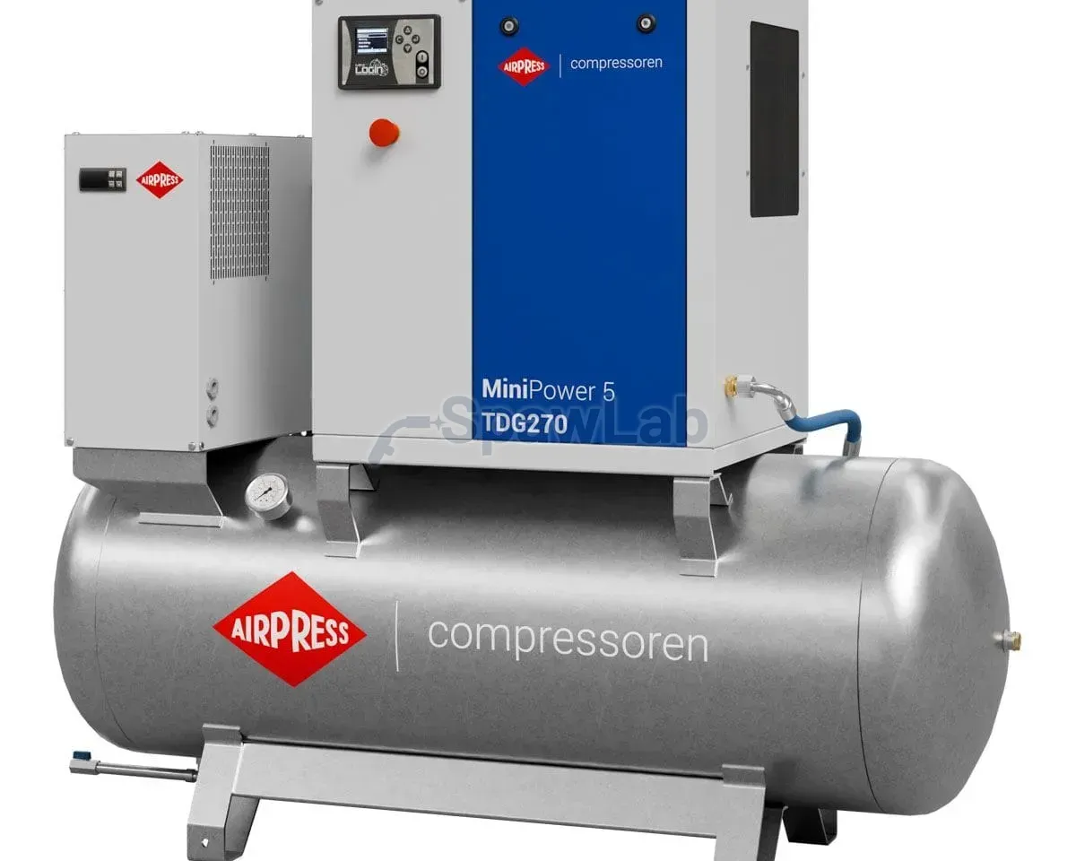 Airpress Kompresor śrubowy MiniPower 5 TDG270 | 5.5 KM / 4.0 kW | 485 L/min | 270 L galwanizowany, zdjęcie 2