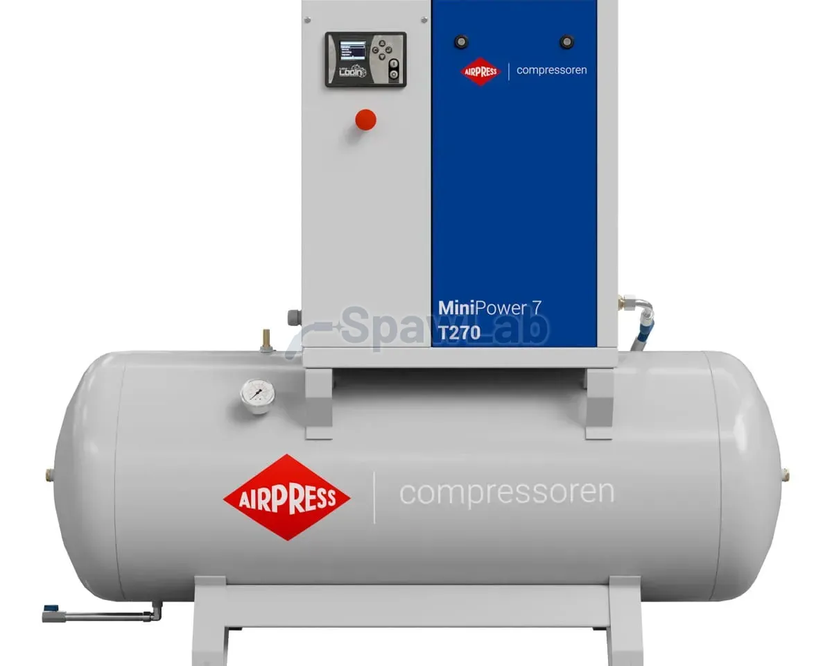 Airpress Kompresor śrubowy MiniPower 7 T270 | 7.5 KM / 5.5 kW | 650 L/min | 270 L