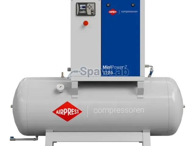 Airpress Schraubenkompressor MiniPower 7 T270 | 7.5 PS / 5.5 kW | 650 L/min | 270 L