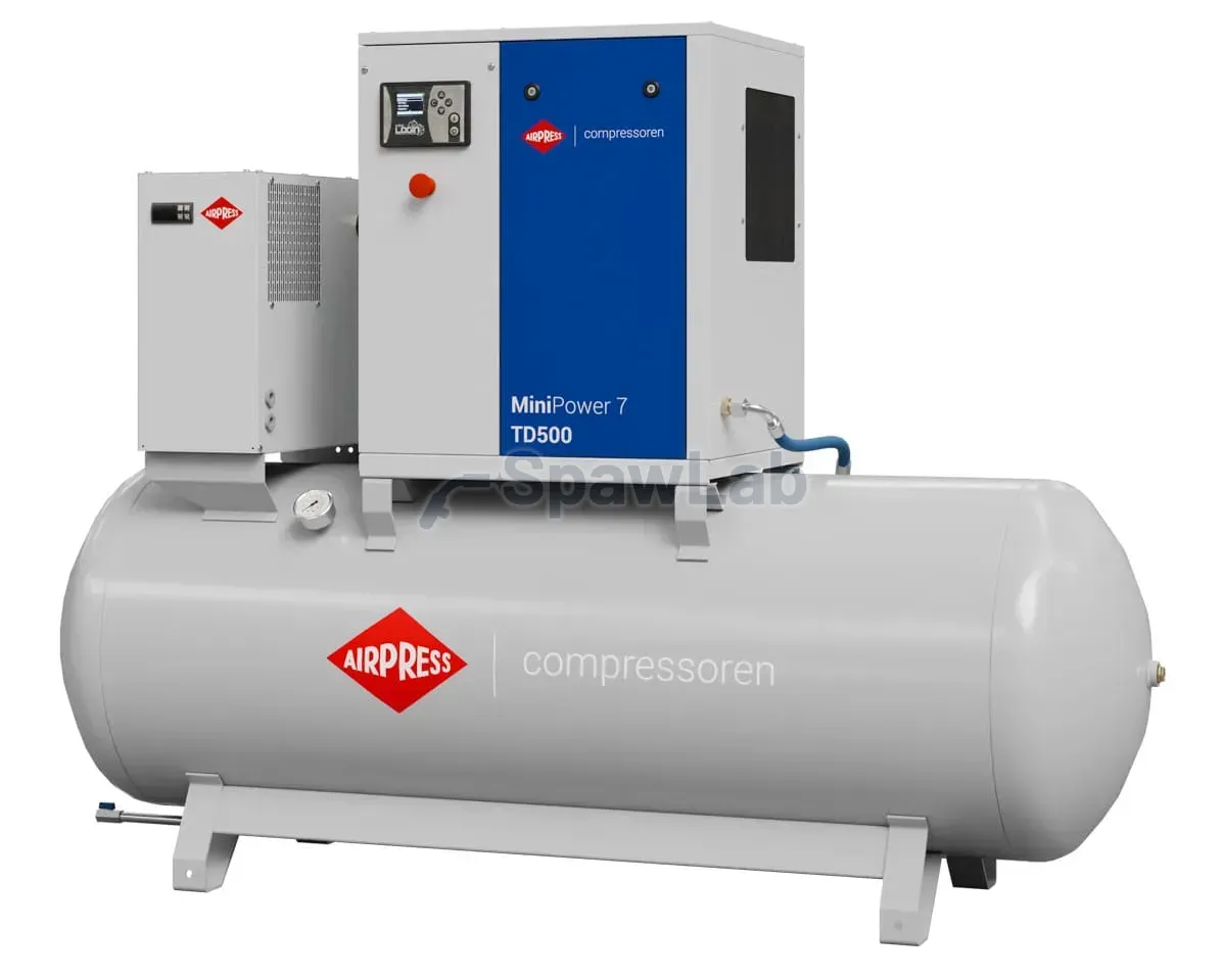Airpress Kompresor śrubowy MiniPower 7 TD500 | 7.5 KM / 5.5 kW | 650 L/min | 500 L, zdjęcie 2