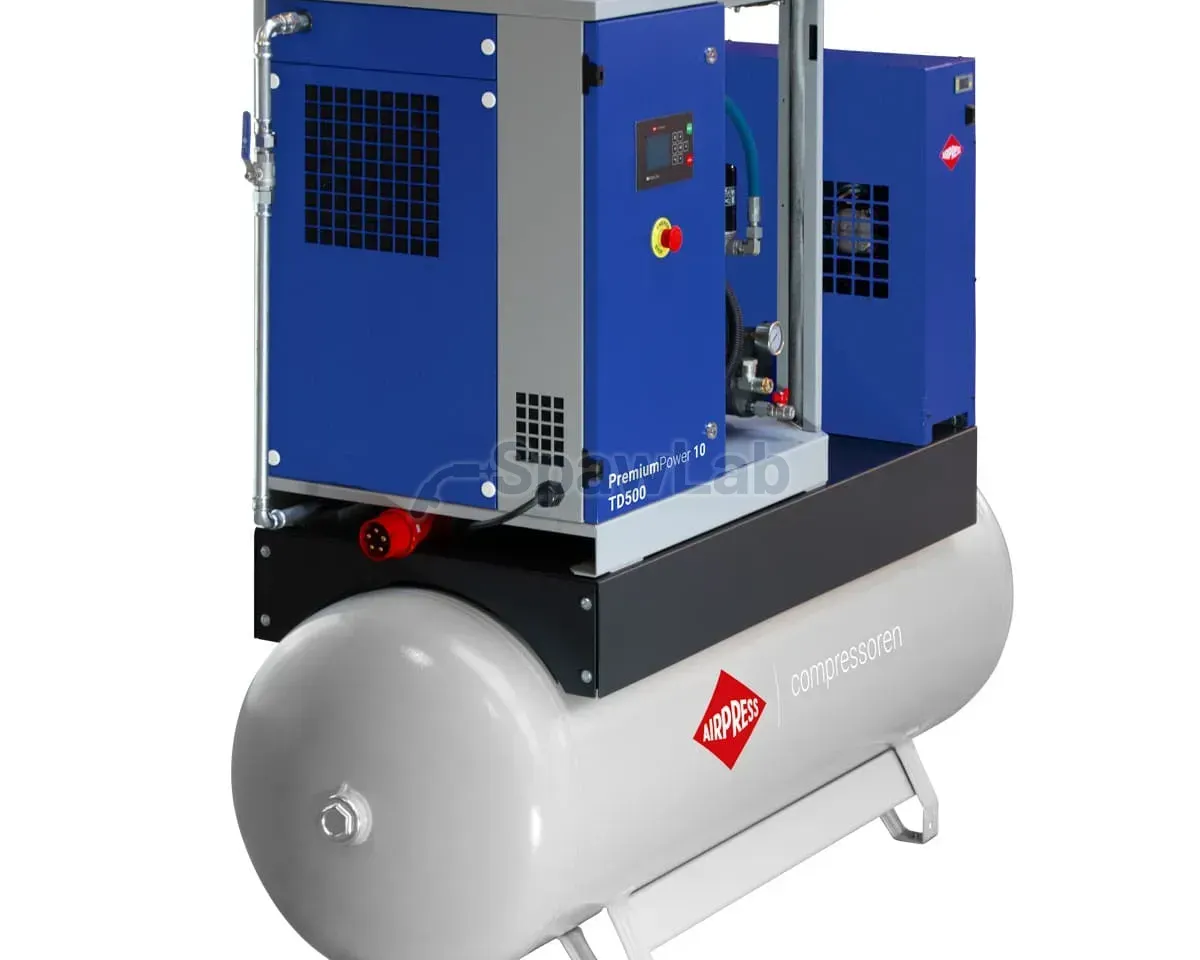 Airpress PremiumPower 10 TD500 Schraubenkompressor | 10 PS / 7,5 kW | 328 - 1277 l/min | 500 l